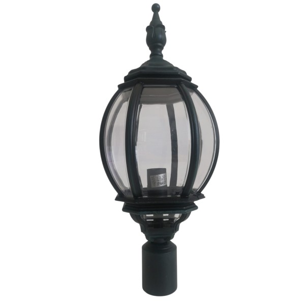 Lampadaire Moretti luce 273b.4 avec fixation sur mât d.60.. - noir/vert IP44 E27